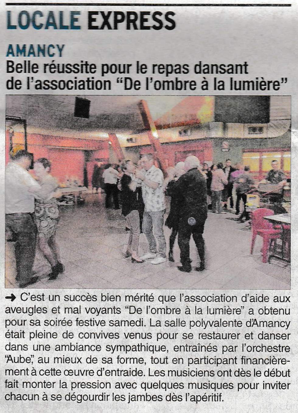 Article du Dauphiné Libéré du 08/02/2017 page11
